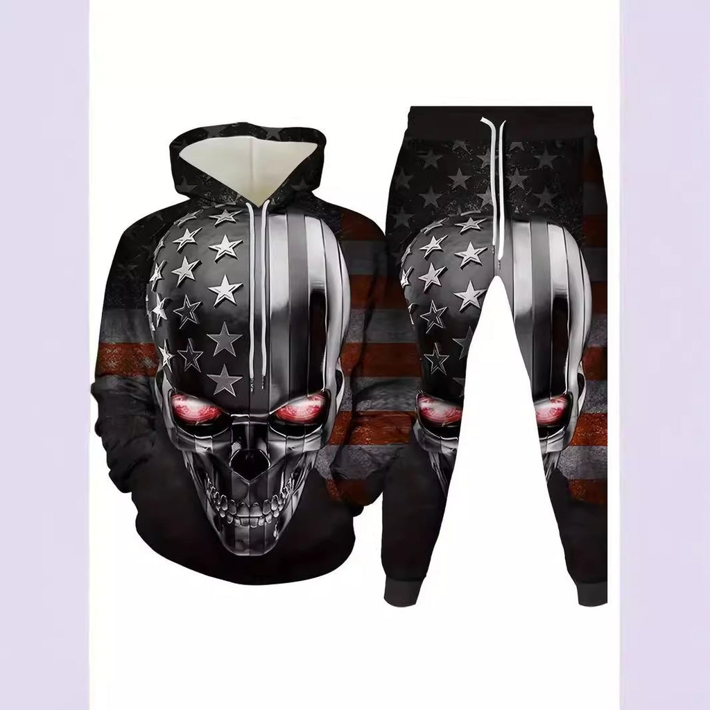 Casual Men's Hooded Sweatshuit