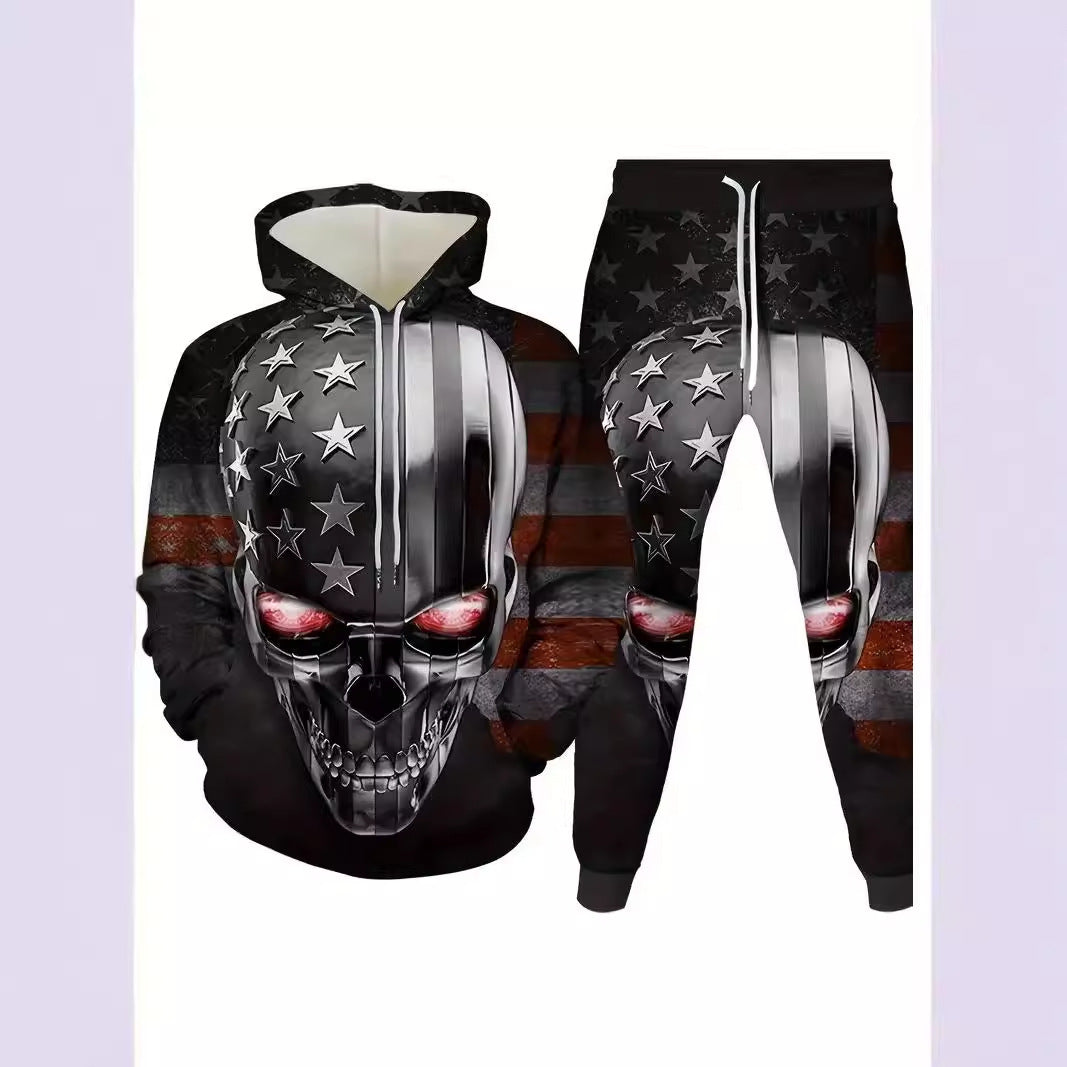 Casual Men's Hooded Sweatshuit