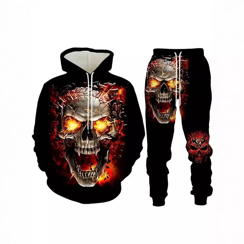 Casual Men's Hooded Sweatshuit