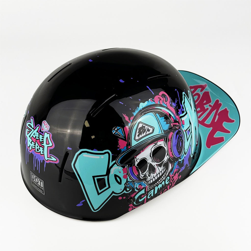 Summer vintage half helmet