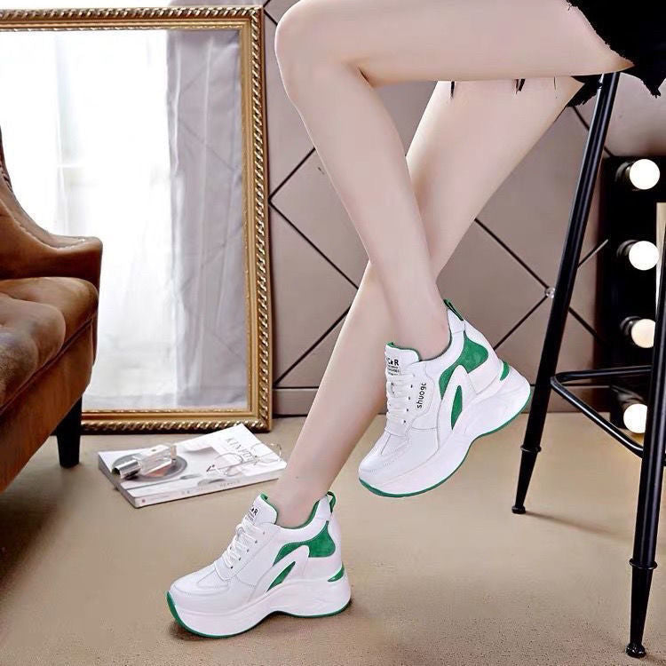 Women's Casual Platform Sneakers with Height Increasing Design
