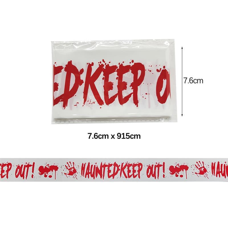 Halloween Decoration Warning Belt