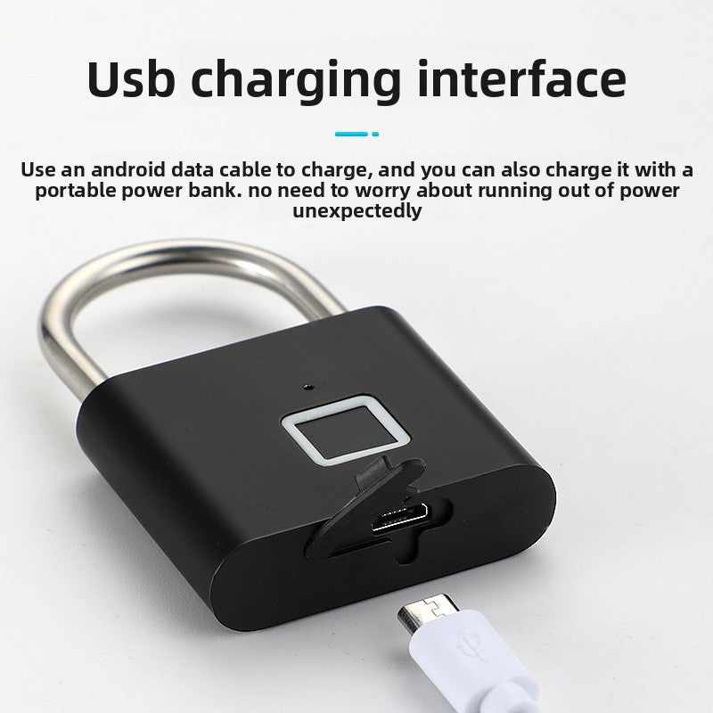 Smart Fingerprint Padlock Stainless Steel Digital Lock