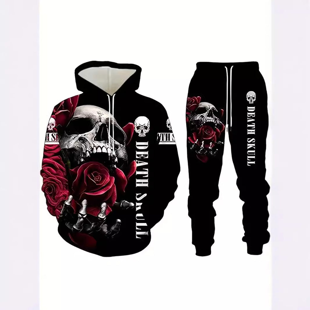 Casual Men's Hooded Sweatshuit