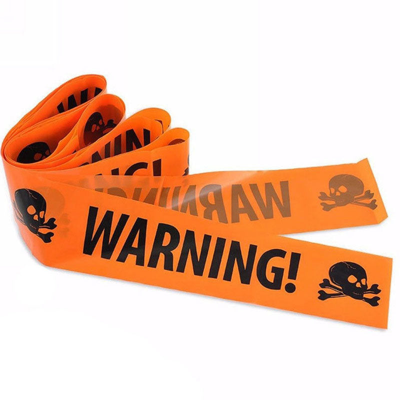 Halloween Decoration Warning Belt