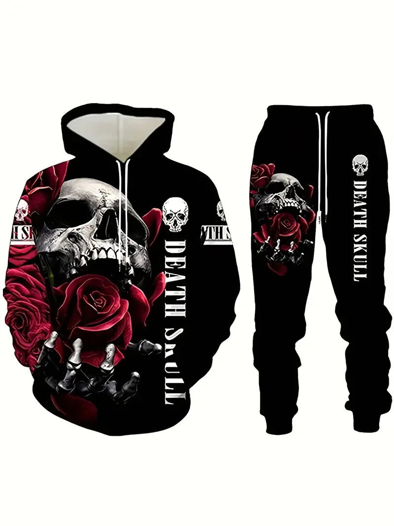 Casual Men's Hooded Sweatshuit