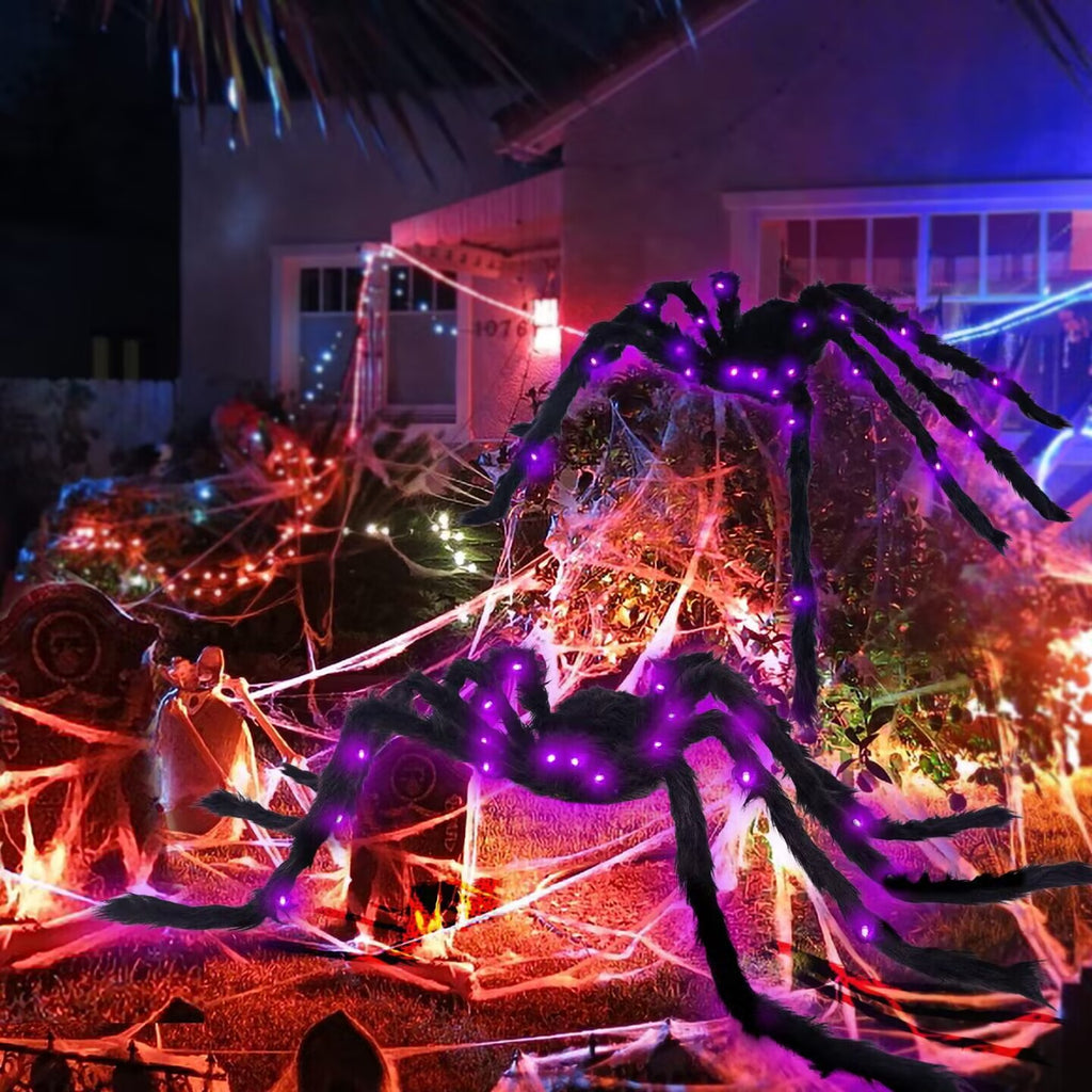 Halloween Glowing Spider Decoration for Indoor and Outdoor Use