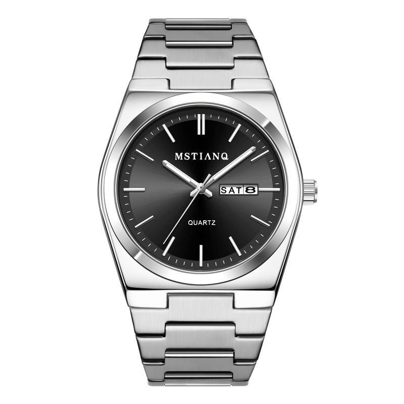 Men's steel bracelet watch