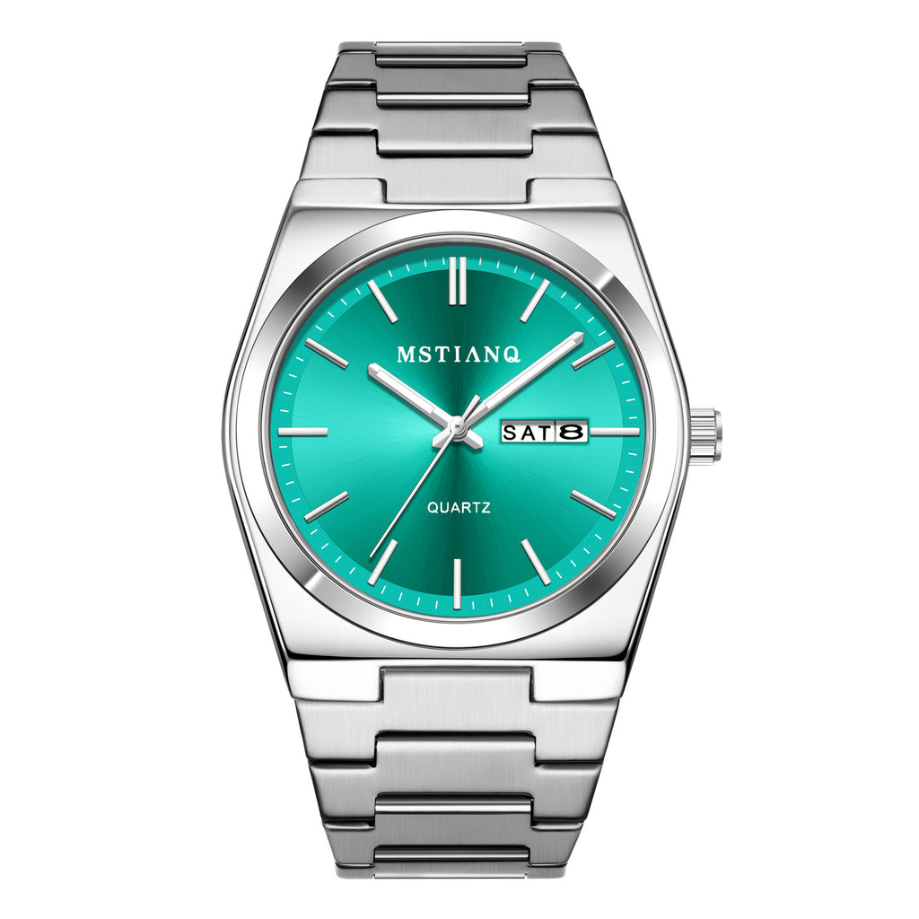 Men's steel bracelet watch