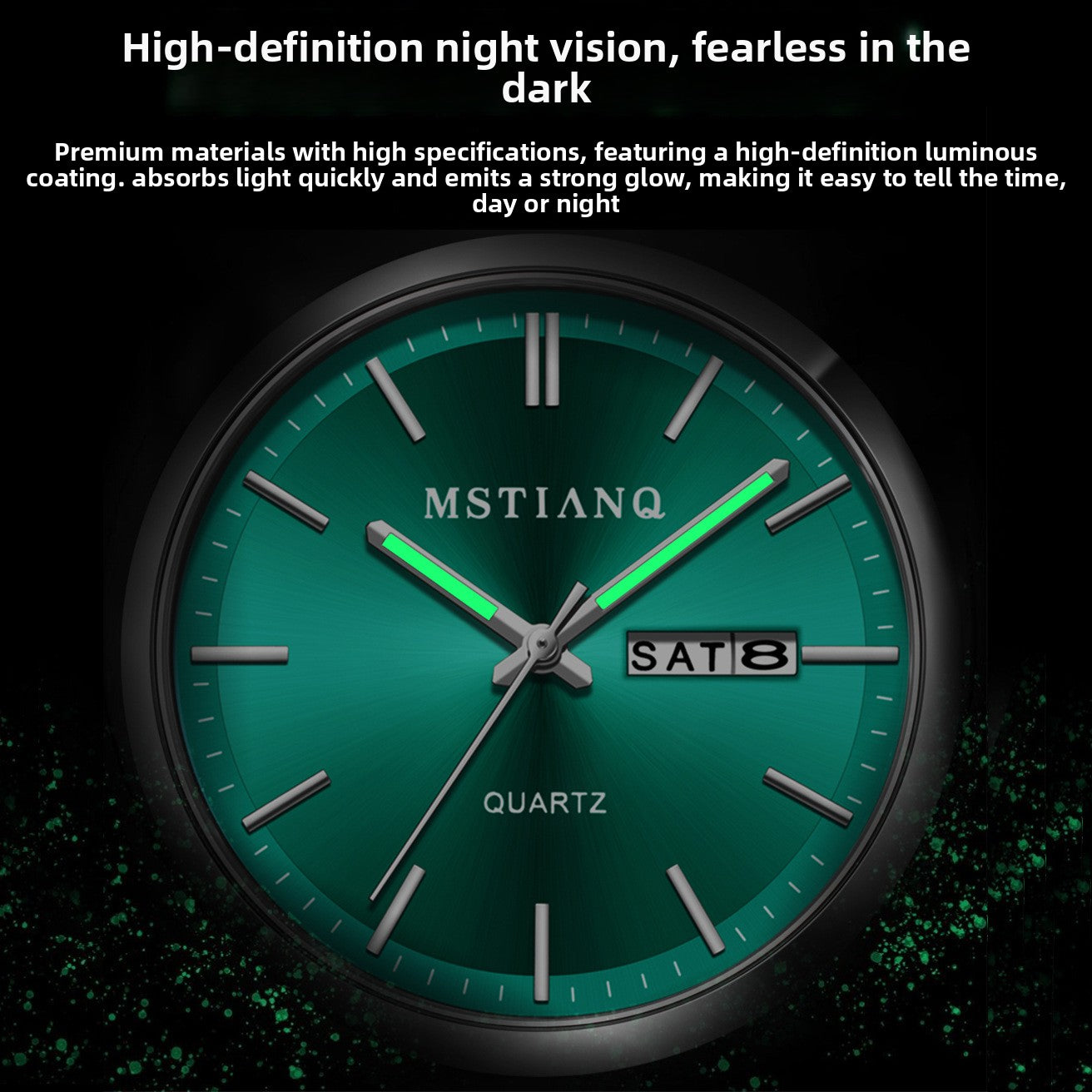 Men's steel bracelet watch