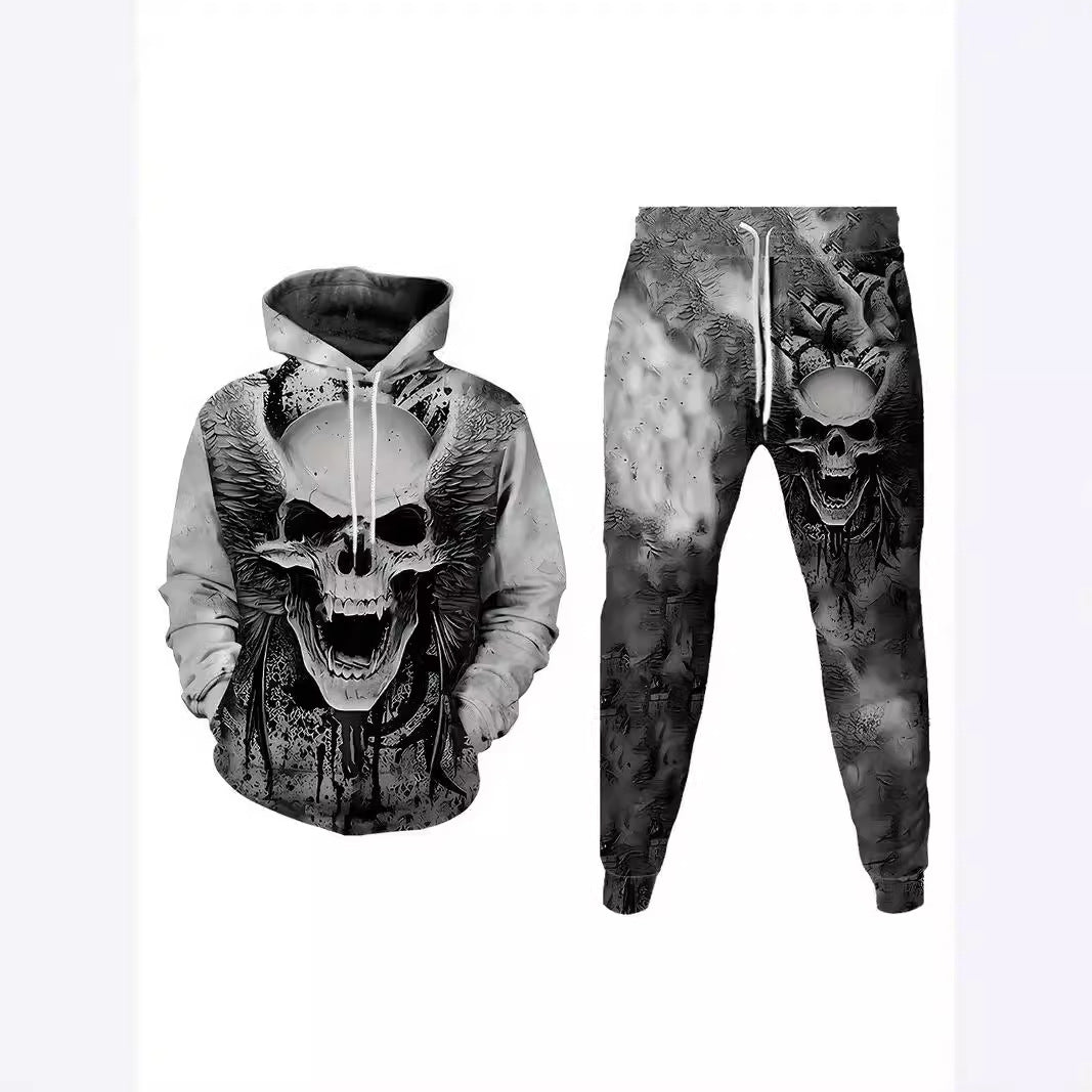 Casual Men's Hooded Sweatshuit