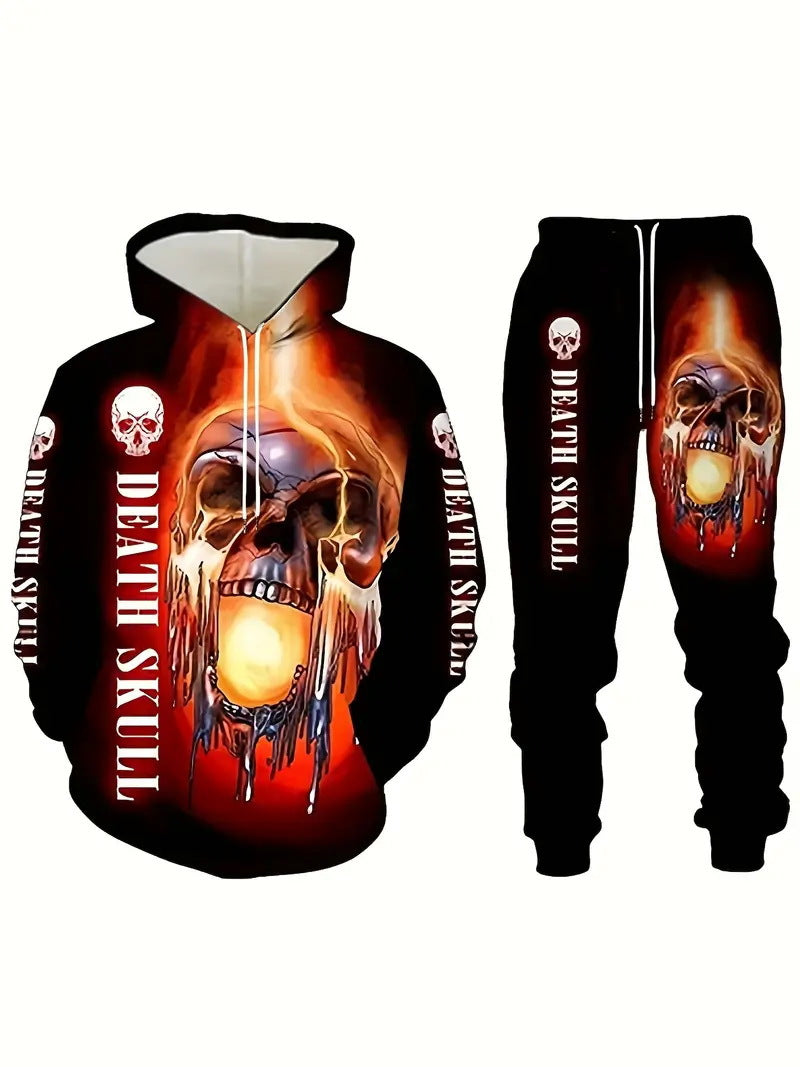 Casual Men's Hooded Sweatshuit